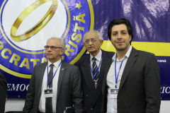 Presidente Executiva da FDC Prof. LIndberg de Moraes, Vice Presidente DC Mato Grosso, Secretario Geral da FDC Marcel Pavão.