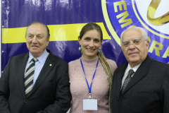 Presidente DC Nacional Jose Maria Eymael, Presidente Nacional Jovem Mulher Talita Eymael e Presidente da ODCA Jorge Ocejo Moreno.