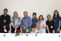 Dr. Caio, Dr. Samuel, Sra. Maria Tereza Eymael – Diretora Financeira da Executiva da FDC, Presidente Nacional da DC, Dep. José Maria Eymael, Sra. Silvana – Pte. Movimetno DC Mulher do Centro Oeste, Sra. Marisete Akao, Dra. Ana Cristina, Dra Renata Crouppi, Prof. Lindberg de Morais