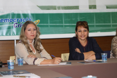 Maria Silvana Almeida Reis – Presidente Estadual DC Brasília / Vice Presidente Nacional DC da Região Centro –Oeste, Marlene Lopes Presidente Nacional Mulher DC.